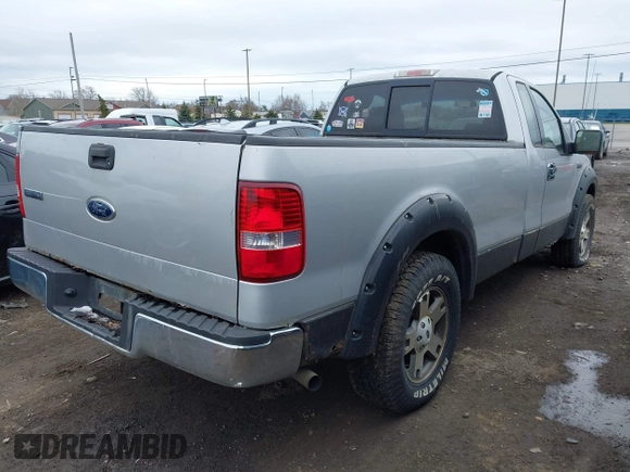2005 Ford F-150 XL with VIN 1FTRF12W85NC00664, listed as a IAAI auction lot 42046282 with 167,105 mi miles. Bid and sale history available at carsss.com. Image 4.