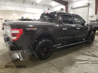 2021 Ford F-150 XL with VIN 1FTFW1E8XMFA60626, listed as a Copart auction lot 59410735 with 95,684 mi miles and Salvage title. Bid and sale history available at DreamBid. Image 3.