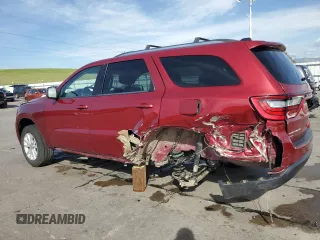 2015 Dodge Durango SXT with VIN 1C4RDJAG1FC114769, listed as a Copart auction lot 58638545 with 143,193 mi miles and Salvage title. Bid and sale history available at DreamBid. Image 2.