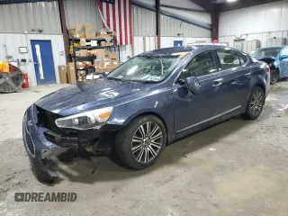 2014 Kia Cadenza Premium with VIN KNALN4D77E5134637, listed as a Copart auction lot 83907434 with 141,104 mi miles and Salvage Title. Bid and sale history available at carsss.com. Image 1.
