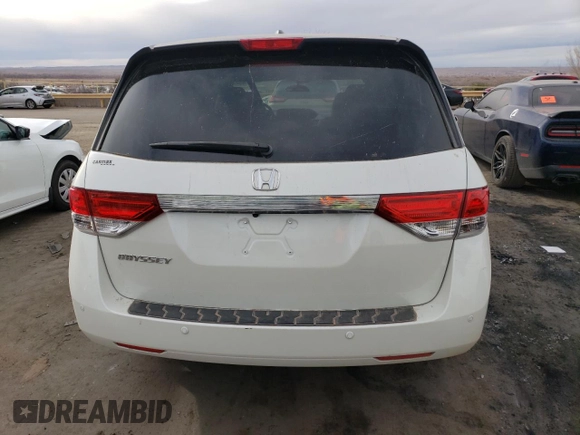 2014 Honda Odyssey EX-L with VIN 5FNRL5H65EB133365, listed as a Copart auction lot 86733834 with 116,391 mi miles and Salvage Title. Bid and sale history available at carsss.com. Image 6.
