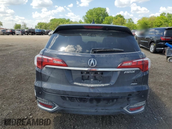 2016 Acura RDX Advance with VIN 5J8TB4H79GL003232, listed as a Copart auction lot 55590015 with 69,385 mi miles and Salvage title. Bid and sale history available at DreamBid. Image 6.