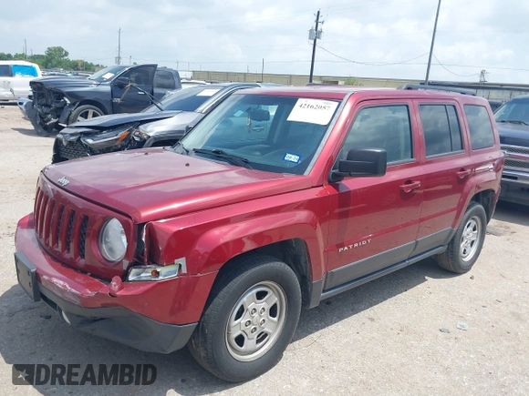 2016 Jeep Patriot Sport with VIN 1C4NJPBA9GD550687, listed as a IAAI auction lot 42162057 with 67,443 mi miles and . Bid and sale history available at DreamBid. Image 2.