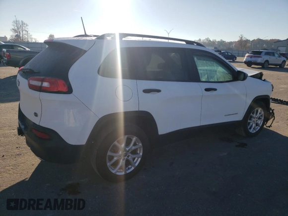 2017 Jeep Cherokee Sport z VIN 1C4PJLAS7HW548230, wystawiony jako Copart lot #81716524 z przebiegiem 84 313 mil mil oraz Szkoda całkowita • Salvage title. Historia ofert i sprzedaży dostępna na DreamBid. Obrazek 3.