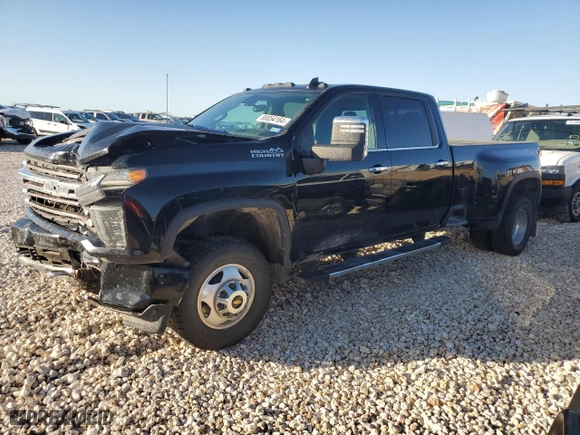 2020 Chevrolet Silverado 3500HD High Country with VIN 1GC4YVEY0LF198456, listed as a Copart auction lot 80054164 with 0 mi miles and Salvage Title. Bid and sale history available at carsss.com. Image 1.