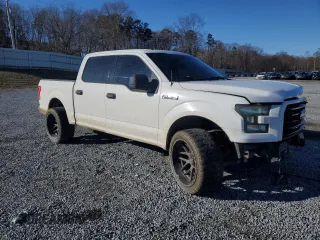 2016 Ford F-150 XL with VIN 1FTEW1CF4GFB28274, listed as a Copart auction lot 86977004 with 202,243 mi miles and Salvage Title. Bid and sale history available at carsss.com. Image 4.
