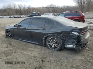 2020 BMW 7 Series 750i xDrive with VIN WBA7U2C05LCD61656, listed as a Copart auction lot 88114005 with 0 mi miles and Salvage Title. Bid and sale history available at carsss.com. Image 2.