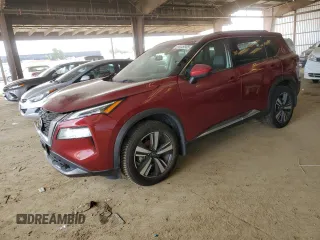 2022 Nissan Rogue SL with VIN 5N1BT3CAXNC709770, listed as a Copart auction lot 44449305 with 37,871 mi miles and Salvage Title. Bid and sale history available at carsss.com. Image 1.
