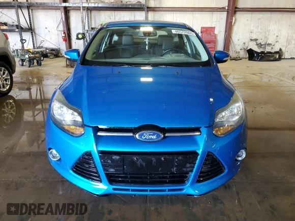 2012 Ford Focus Titanium with VIN 1FAHP3N21CL284628, listed as a Copart auction lot 46572065 with 143,443 mi miles and Salvage Title. Bid and sale history available at carsss.com. Image 5.