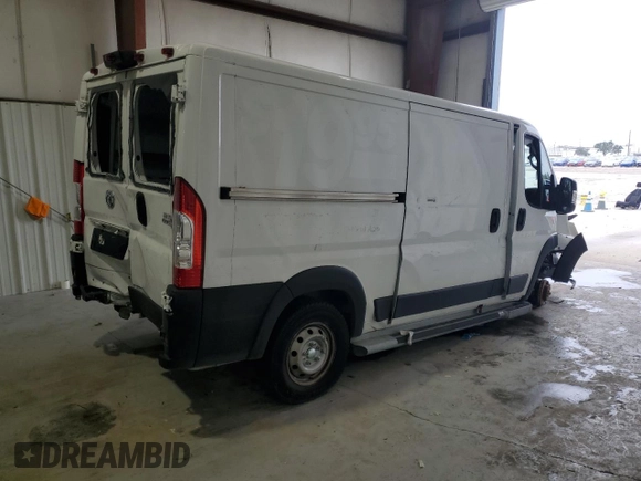 2023 Ram ProMaster Cargo with VIN 3C6LRVVG6PE579753, listed as a Copart auction lot 78207474 with Not Provided miles and Salvage Title. Bid and sale history available at DreamBid. Image 3.