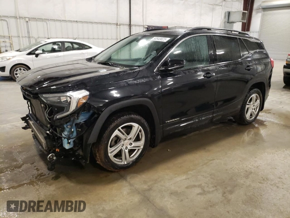 2018 GMC Terrain SLE with VIN 3GKALTEX5JL299089, listed as a Copart auction lot 50949825 with 54,644 mi miles and Salvage Title. Bid and sale history available at carsss.com. Image 1.