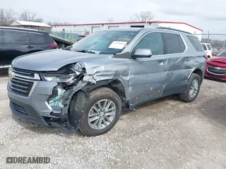 2023 Chevrolet Traverse LT Cloth with VIN 1GNEVGKW7PJ242071, listed as a IAAI auction lot 41799940 with 46,698 mi miles. Bid and sale history available at carsss.com. Image 17.