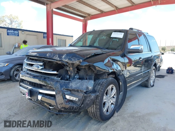 2016 Ford Expedition Platinum with VIN 1FMJU1MT8GEF46122, listed as a IAAI auction lot 41895398 with 103,191 mi miles and . Bid and sale history available at DreamBid. Image 6.