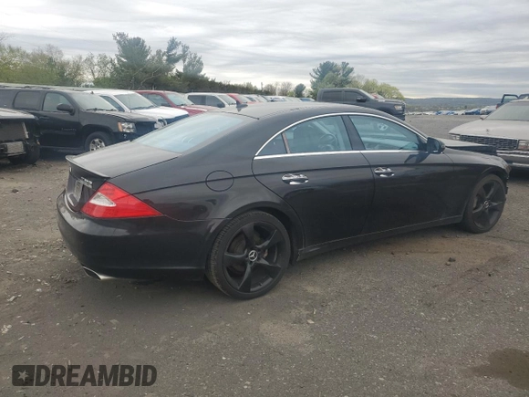 2009 Mercedes-Benz CLS-Class 5.5L with VIN WDDDJ72X99A142572, listed as a Copart auction lot 52297195 with 87,520 mi miles and Salvage Title. Bid and sale history available at carsss.com. Image 3.