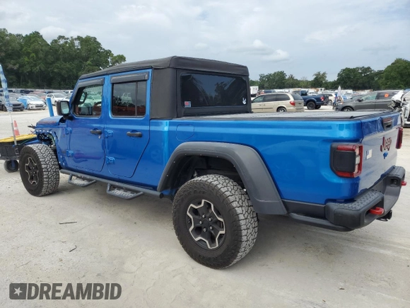 2022 Jeep Gladiator Rubicon with VIN 1C6JJTBG4NL111323, listed as a Copart auction lot 58772405 with 25,997 mi miles and Salvage title. Bid and sale history available at DreamBid. Image 2.