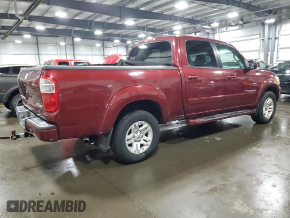 2006 Toyota Tundra Limited with VIN 5TBDT48196S527630, listed as a Copart auction lot 49100475 with 186,261 mi miles and Salvage Title. Bid and sale history available at DreamBid. Image 3.
