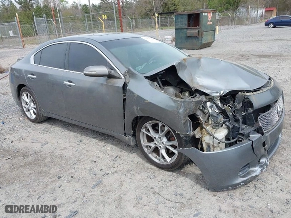 2014 Nissan Maxima 3.5 SV w/Premium Pkg with VIN 1N4AA5AP4EC912507, listed as a IAAI auction lot 41875448 with 132,127 mi miles. Bid and sale history available at carsss.com. Image 1.