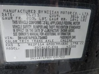 2013 Nissan Sentra SR z VIN 3N1AB7AP8DL734903, wystawiony jako IAAI lot #41165284 z przebiegiem 143 617 mil mil oraz . Historia ofert i sprzedaży dostępna na DreamBid. Obrazek 9.