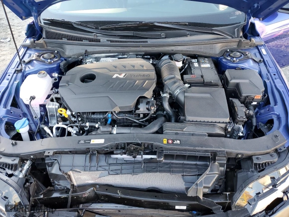 2024 Hyundai Elantra N with VIN KMHLW4DK8RU021727, listed as a Copart auction lot 75554364 with 2,386 mi miles and Salvage Title. Bid and sale history available at carsss.com. Image 11.