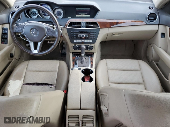 2013 Mercedes-Benz C 300 Sport with VIN WDDGF8AB4DR265099, listed as a Copart auction lot 45121485 with 121,111 mi miles and Salvage Title. Bid and sale history available at DreamBid. Image 8.