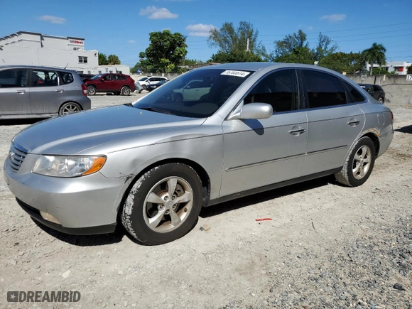 2007 Hyundai Azera GLS with VIN KMHFC46D47A242034, listed as a Copart auction lot 76703514 with 124,277 mi miles and Salvage Title. Bid and sale history available at carsss.com. Image 1.