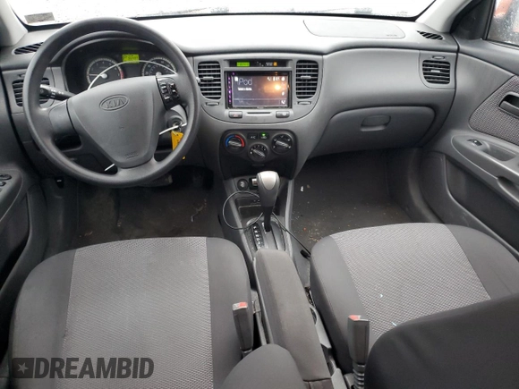 2009 Kia Rio LX with VIN KNADE243396530327, listed as a Copart auction lot 44631785 with 123,170 mi miles and Salvage Title. Bid and sale history available at carsss.com. Image 8.