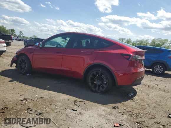 2024 Tesla Model Y Long Range z VIN 7SAYGDEE6RA261108, wystawiony jako Copart lot #55252805 z przebiegiem 16 932 mil mil oraz Szkoda całkowita • Salvage title. Historia ofert i sprzedaży dostępna na DreamBid. Obrazek 2.