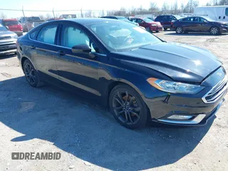 2018 Ford Fusion SE with VIN 3FA6P0HD5JR239290, listed as a IAAI auction lot 41810137 with 43,202 mi miles. Bid and sale history available at carsss.com. Image 1.