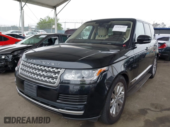 2016 Land Rover Range Rover HSE with VIN SALGS2PF8GA300025, listed as a IAAI auction lot 42450419 with 85,094 mi miles and . Bid and sale history available at DreamBid. Image 2.