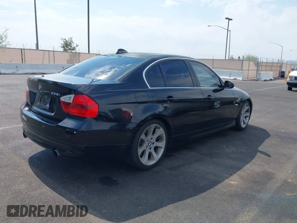 2007 BMW 3 Series 335i with VIN WBAVB73507VF54233, listed as a IAAI auction lot 39816172 with 96,076 mi miles. Bid and sale history available at carsss.com. Image 4.
