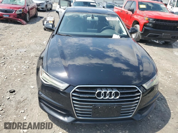 2018 Audi A6 Premium Plus with VIN WAUG8AFC7JN088562, listed as a Copart auction lot 55343595 with 76,742 mi miles and Salvage title. Bid and sale history available at DreamBid. Image 5.