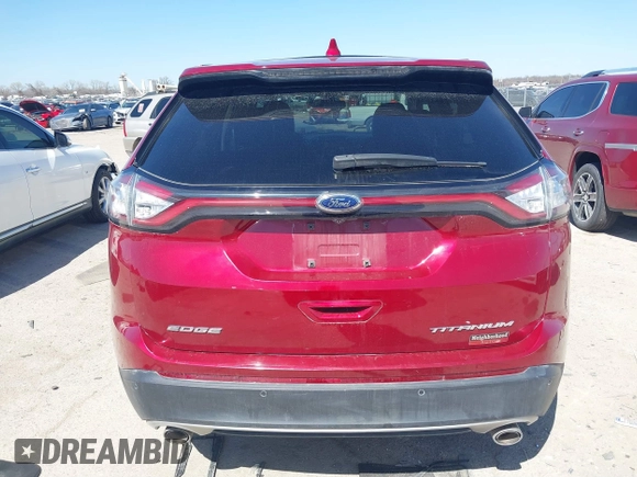 2015 Ford Edge Titanium z VIN 2FMPK3K83FBB06068, wystawiony jako IAAI lot #41774040 z przebiegiem 134 821 mil mil oraz . Historia ofert i sprzedaży dostępna na DreamBid. Obrazek 16.