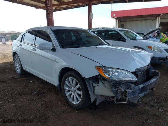 2012 Chrysler 200 Touring with VIN 1C3CCBBB6CN160863, listed as a IAAI auction lot 41616211 with NaN miles. Bid and sale history available at carsss.com. Image 1.