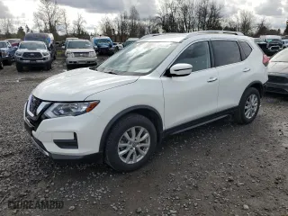 2020 Nissan Rogue SV with VIN JN8AT2MVXLW114025, listed as a Copart auction lot 49346225 with 45,434 mi miles and Salvage Title. Bid and sale history available at carsss.com. Image 1.