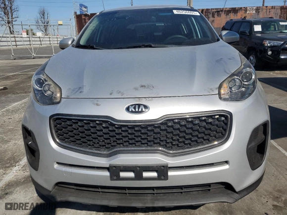 2018 Kia Sportage LX with VIN KNDPM3AC6J7350111, listed as a Copart auction lot 46256605 with 0 mi miles and Salvage Title. Bid and sale history available at carsss.com. Image 5.