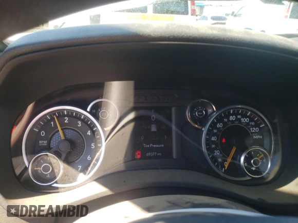 2022 Ram 2500 Tradesman with VIN 3C6UR5CJ2NG319208, listed as a Copart auction lot 46473685 with 69,377 mi miles and Salvage Title. Bid and sale history available at carsss.com. Image 9.