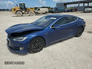 2016 Tesla Model S 90D with VIN 5YJSA1E20GF160834, listed as a Copart auction lot 61898505 with 131,153 mi miles and Salvage title. Bid and sale history available at DreamBid. Image 1.