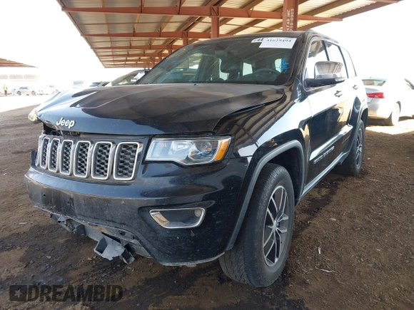 2017 Jeep Grand Cherokee Limited with VIN 1C4RJEBG2HC813328, listed as a IAAI auction lot 41629494 with 123,994 mi miles. Bid and sale history available at carsss.com. Image 18.