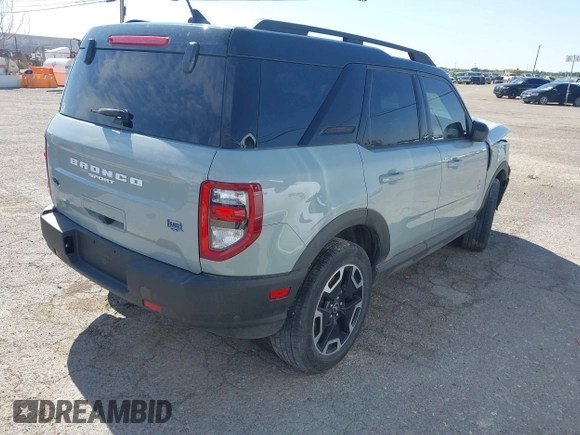 2021 Ford Bronco Sport Outer Banks z VIN 3FMCR9C63MRA26861, wystawiony jako IAAI lot #42204890 z przebiegiem 88 256 mil mil oraz . Historia ofert i sprzedaży dostępna na DreamBid. Obrazek 4.