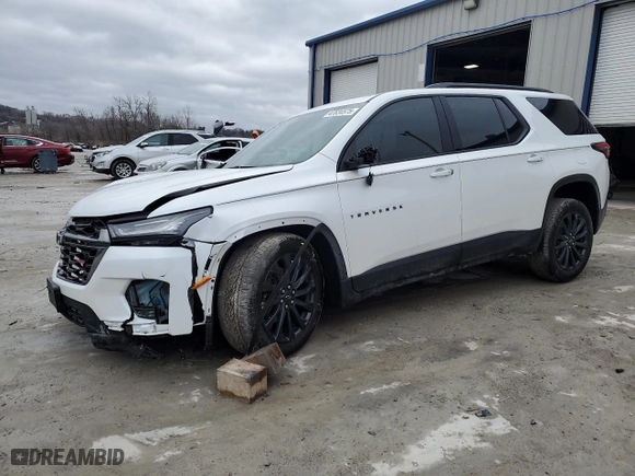 2023 Chevrolet Traverse RS with VIN 1GNEVJKW2PJ311830, listed as a Copart auction lot 47634575 with 18,309 mi miles and Salvage Title. Bid and sale history available at carsss.com. Image 1.