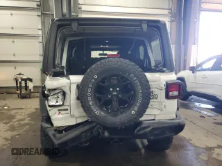 2022 Jeep Wrangler Unlimited Willys with VIN 1C4HJXDM7NW244562, listed as a Copart auction lot 79667744 with 47,157 mi miles and Salvage Title. Bid and sale history available at DreamBid. Image 6.