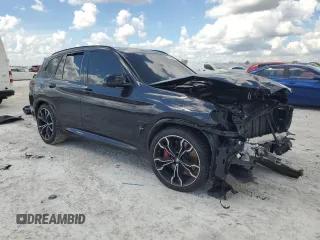 2022 BMW X3 M with VIN 5YM13EC06N9L22513, listed as a Copart auction lot 72764094 with 0 mi miles and Salvage Title. Bid and sale history available at carsss.com. Image 4.