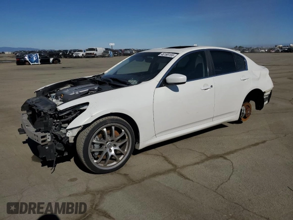 2013 Infiniti G37 Journey with VIN JN1CV6AP8DM713324, listed as a Copart auction lot 46168155 with Not provided miles and Non repairable. Bid and sale history available at DreamBid. Image 1.