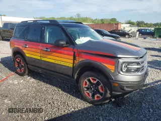 2024 Ford Bronco with VIN 3FMCR9K64RRE33001, listed as a Copart auction lot 52875415 with 18,804 mi miles and Salvage title. Bid and sale history available at DreamBid. Image 4.