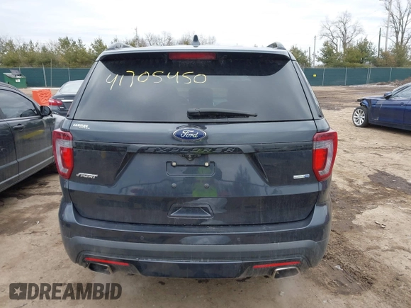 2017 Ford Explorer Sport with VIN 1FM5K8GT7HGC82568, listed as a IAAI auction lot 41705450 with 91,694 mi miles and . Bid and sale history available at carsss.com. Image 17.