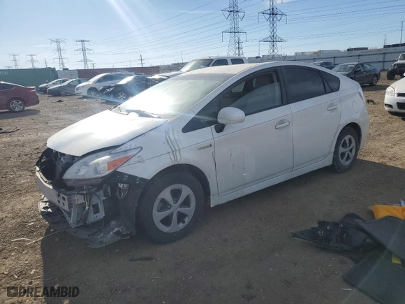2012 Toyota Prius One with VIN JTDKN3DU9C5519564, listed as a Copart auction lot 42374055 with 106,513 mi miles and Salvage Title. Bid and sale history available at carsss.com. Image 1.