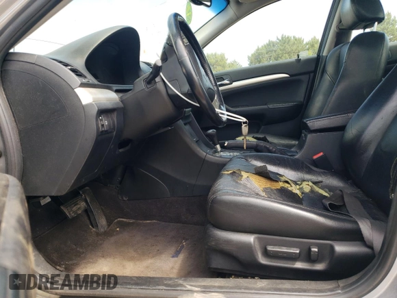 2004 Acura TSX with VIN JH4CL96804C038465, listed as a Copart auction lot 59742455 with 214,215 mi miles and Salvage title. Bid and sale history available at DreamBid. Image 7.