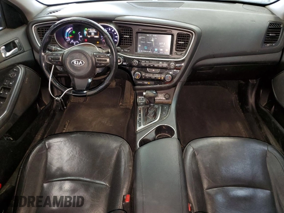 2015 Kia Optima Hybrid EX with VIN KNAGN4AD6F5091437, listed as a Copart auction lot 73560394 with 214,966 mi miles and Clean Title. Bid and sale history available at carsss.com. Image 8.