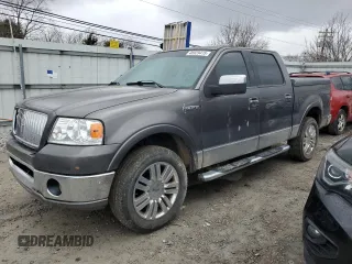 2006 Lincoln Mark LT with VIN 5LTPW18516FJ21593, listed as a Copart auction lot 46929415 with 187,114 mi miles and Salvage Title. Bid and sale history available at carsss.com. Image 1.