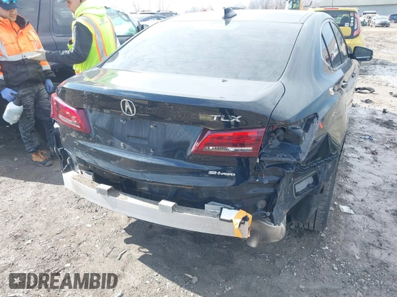2017 Acura TLX V6 w/Technology Pkg with VIN 19UUB3F50HA001284, listed as a IAAI auction lot 41690442 with 131,280 mi miles. Bid and sale history available at carsss.com. Image 18.